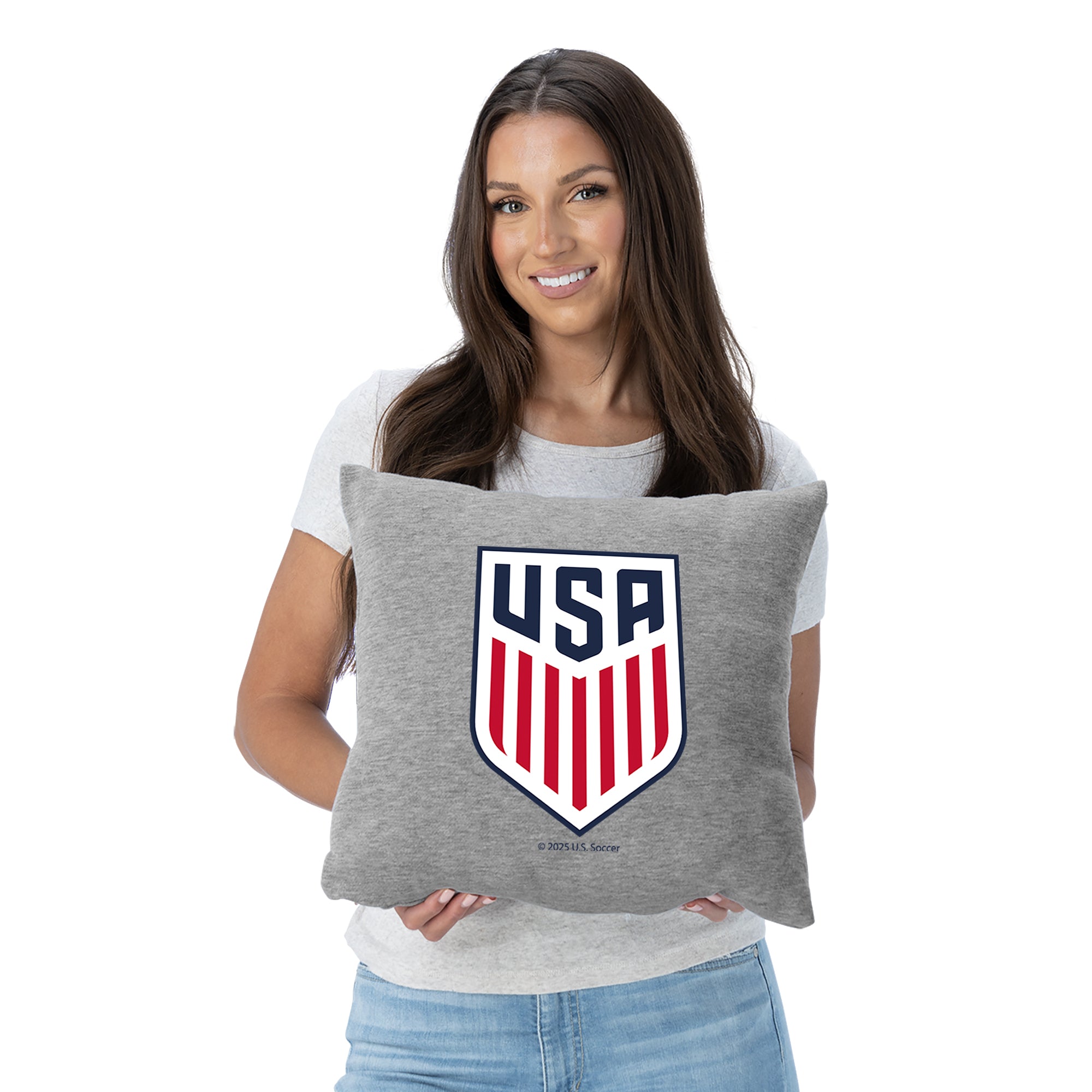 US Soccer Logo Sweatshirt Pillow 16x16 inches