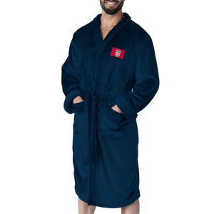 US Soccer Navy Snipe Silk Touch Robe L/XL