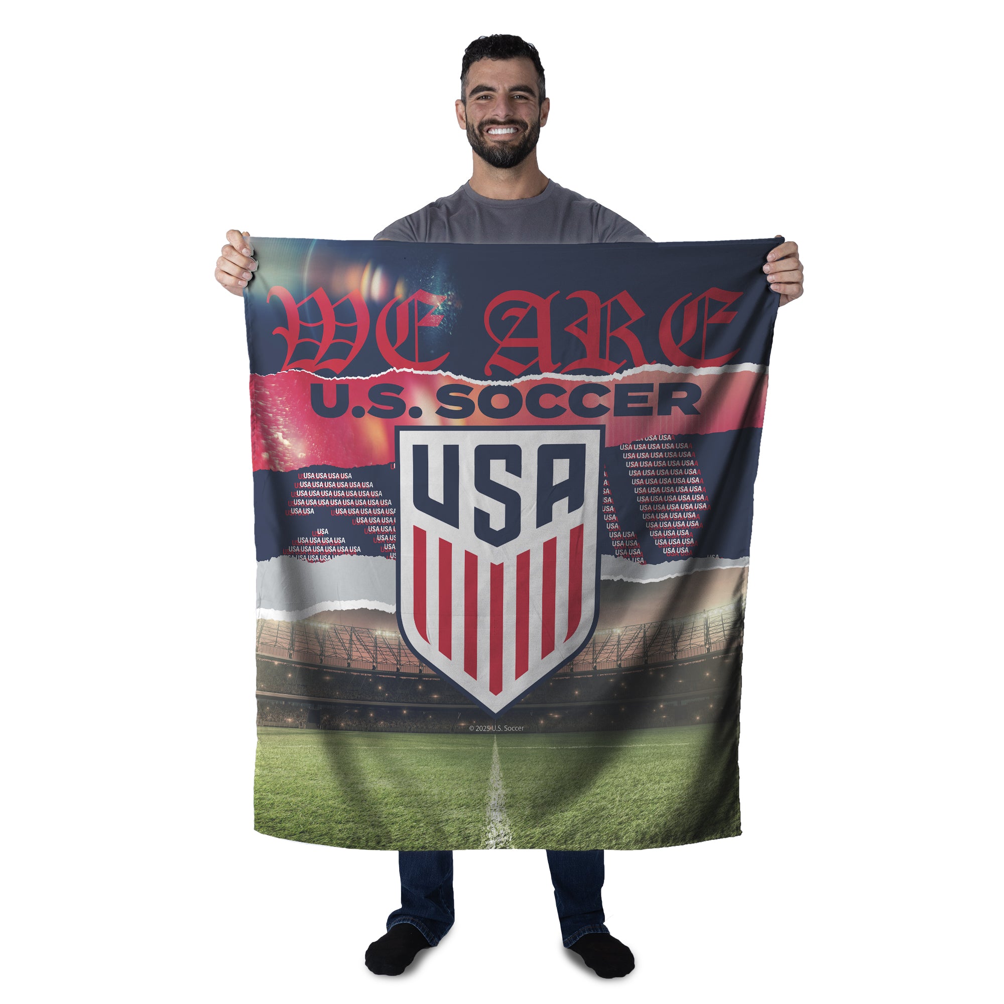 US Soccer Breakdown Wall Hanging 34x40 inches