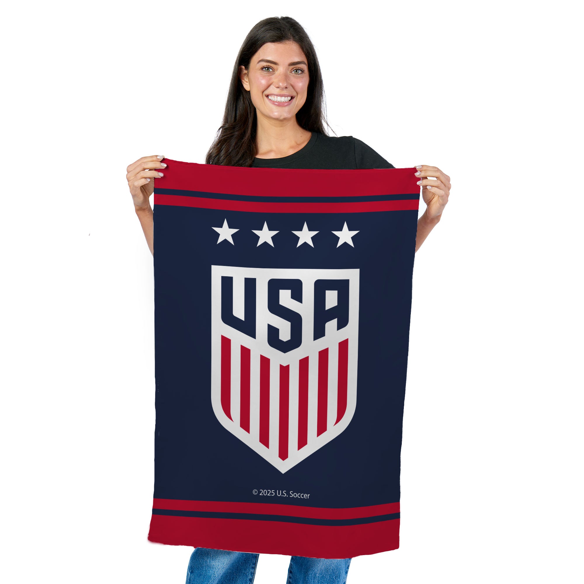 US Soccer Mimic Women's Wall Hanging Tapestry 24x36 inches