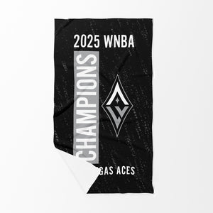 WNBA 2025 Champions Las Vegas Aces Flight Sand Free Walfle Beach Towel 35x60 inches
