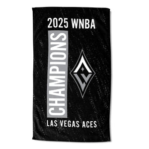 WNBA 2025 Champions Las Vegas Aces Flight Sand Free Beach Towel 35x60 inches