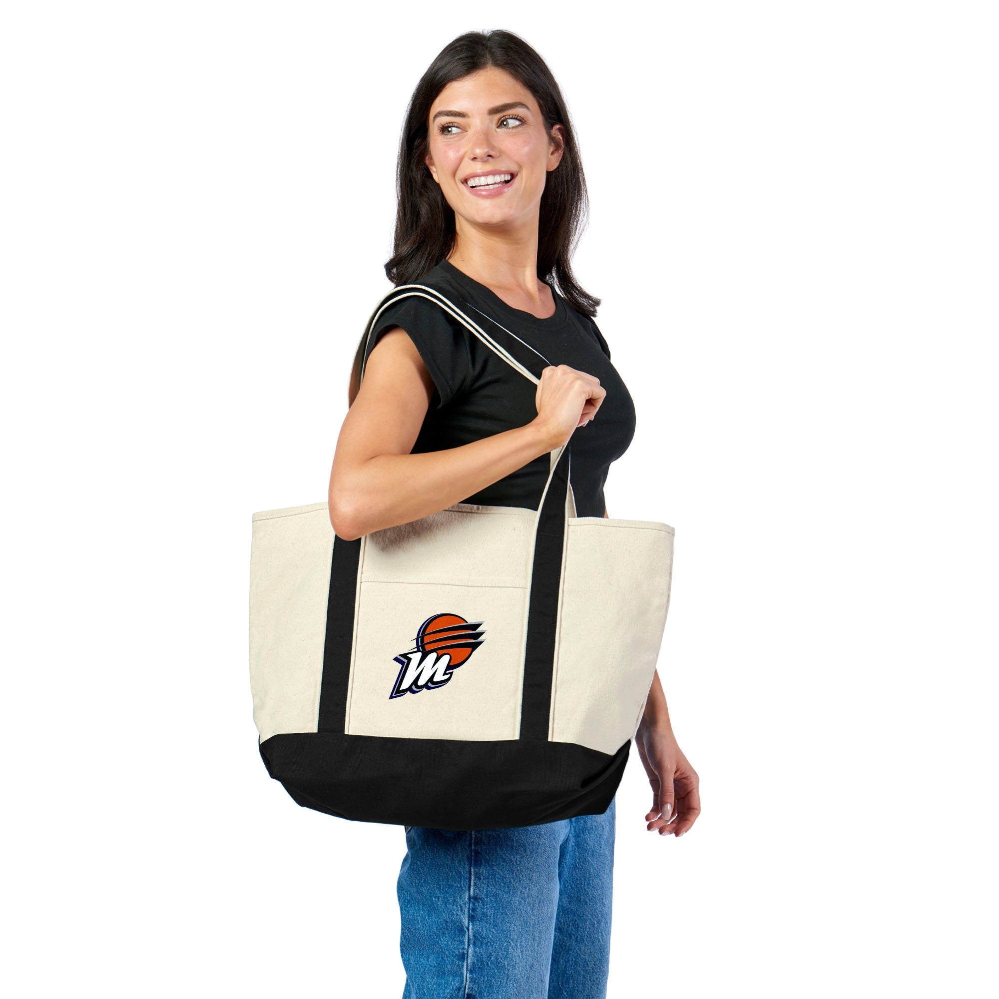 WNBA Phoenix Mercury Logo Tote Bag 21x15 inches