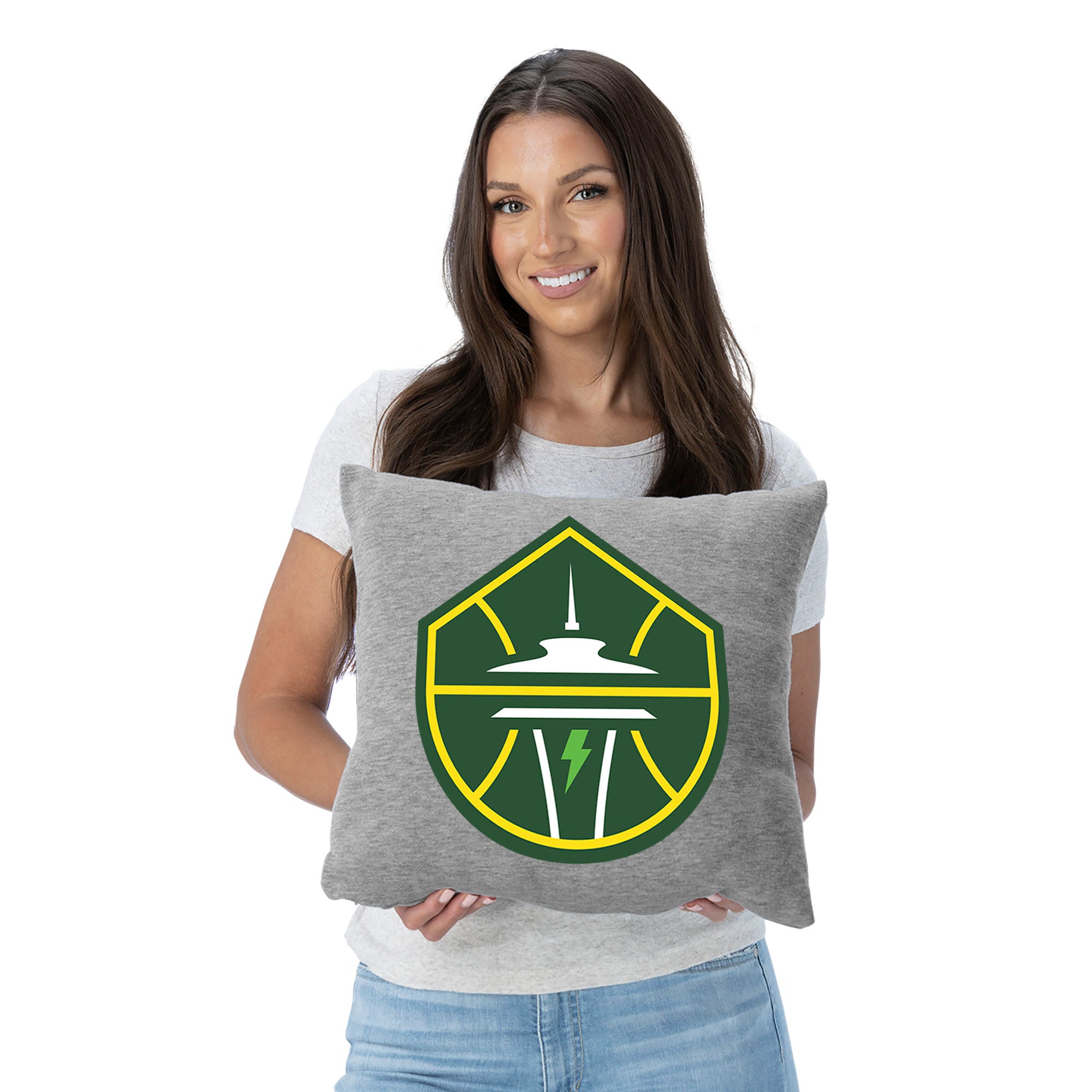 WNBA Seattle Storm Logo Sweatshirt Pillow 16x16 inches