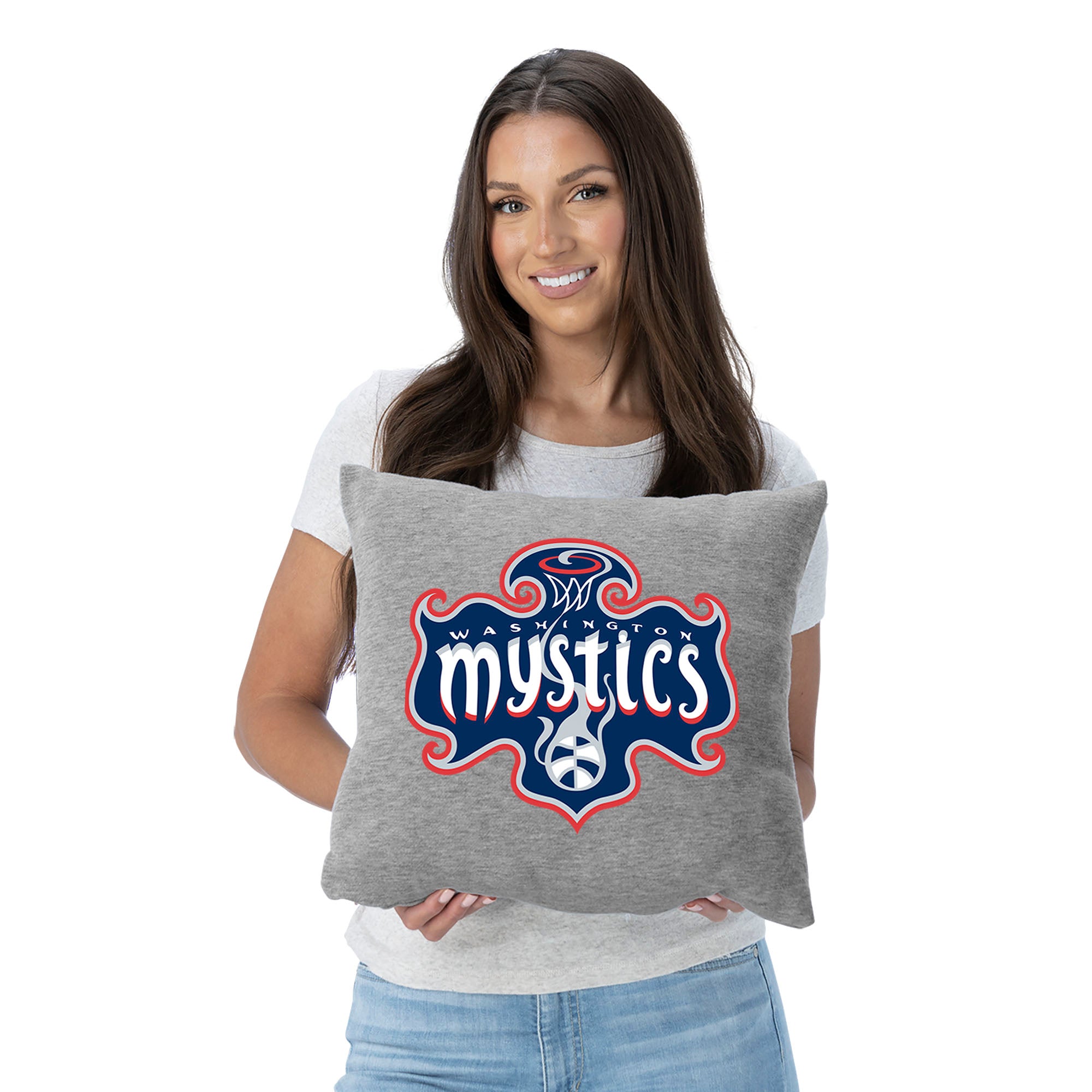 WNBA Washington Mystics Logo Sweatshirt Pillow 16x16 inches