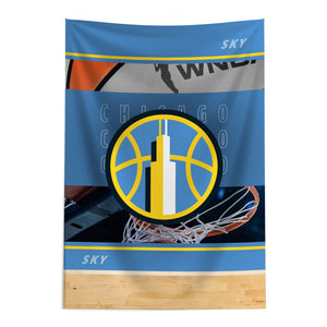 WNBA Chicago Sky Detailed Collage Wall Hanging 24x36 inches