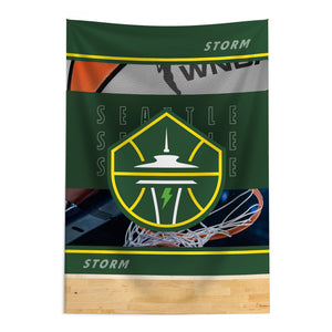 WNBA Seattle Storm Detailed Collage Wall Hanging 24x36 inches