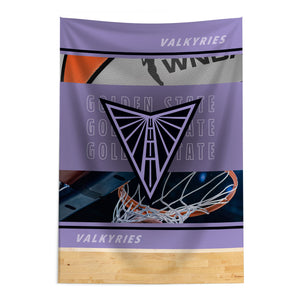 WNBA Golden State Valkyries Detailed Collage Wall Hanging 24x36 inches
