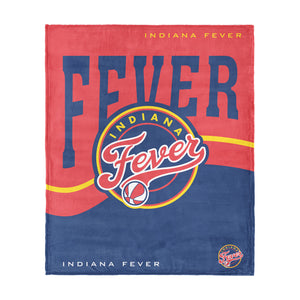 WNBA Indiana Fever Waves Silk Touch Throw Blanket 40x50 inches