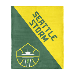 Seattle Storm WNBA Halftone Silk Touch Throw Blanket 46x60 inches