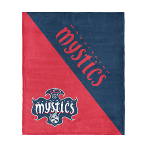Washington Mystics WNBA Halftone Silk Touch Throw Blanket 46x60 inches