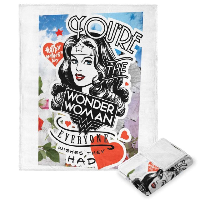 Warner Bros. Wonder Woman Everyone Wishes Silk Touch Throw Blanket 50x60 Inches