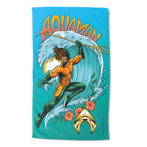 DC Aquaman Waverider Sand Free Beach Towel, 35x60 inches