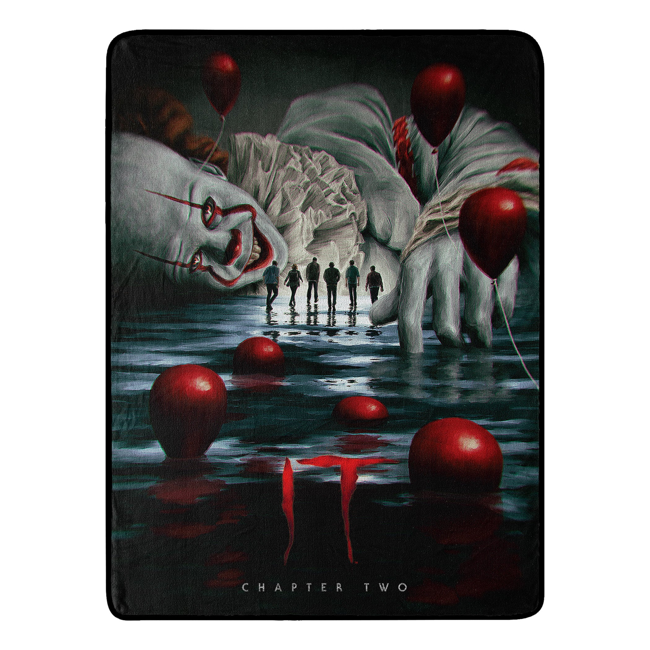 Warner Bros. It 2 Pennywise Hallucination Micro Raschel Throw Blanket 46x60 Inches