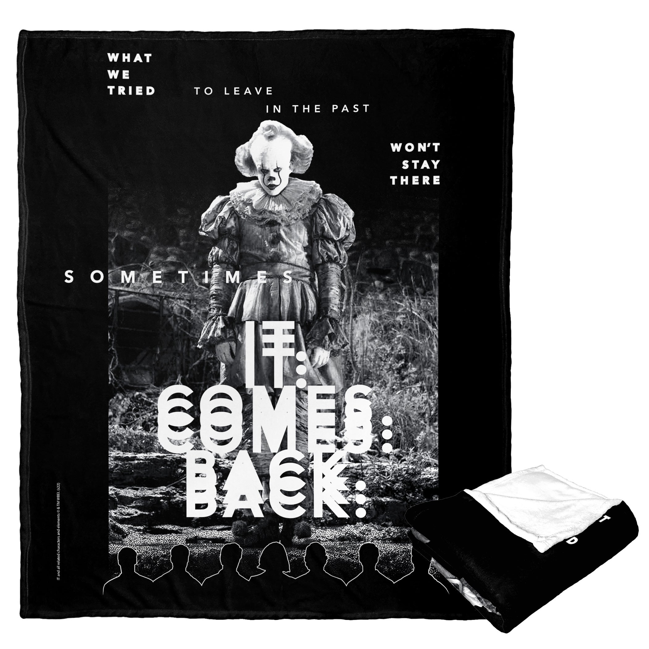 Warner Bros. It Chapter 2 It Comes Back Silk Touch Throw Blanket 50x60 Inches