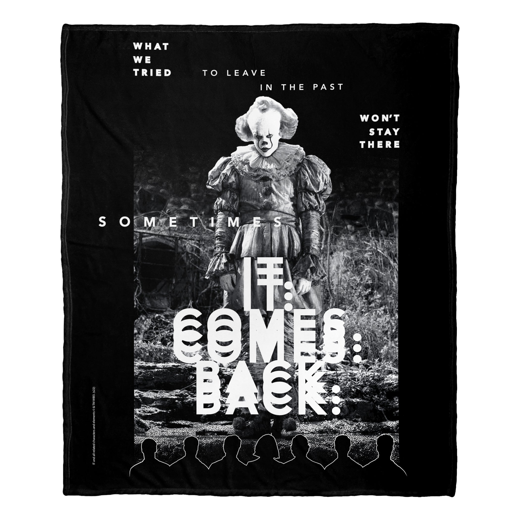 Warner Bros. It Chapter 2 It Comes Back Silk Touch Throw Blanket 50x60 Inches