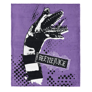 Warner Bros. Beetlejuice I Hate Sandworms Silk Touch Throw Blanket 50X60 Inches