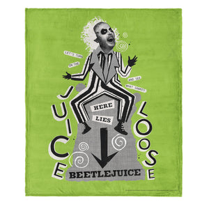 Warner Bros. Beetlejuice Juice Is Loose Silk Touch Throw Blanket 50X60 Inches