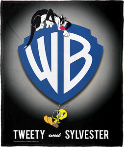 Warner Bros. WB 100 Looney Duo Silk Touch Throw Blanket 50x60 Inches