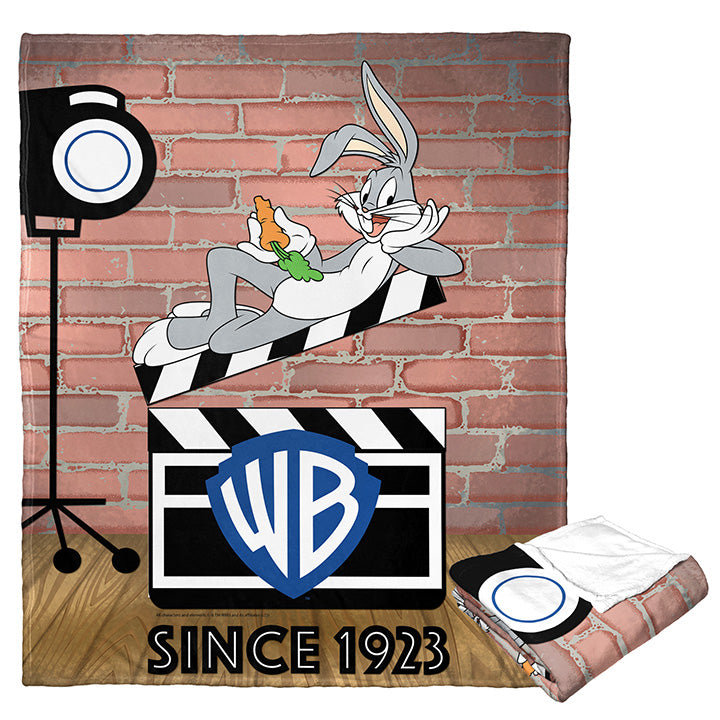 Warner Bros. WB 100 Since 1923 Silk Touch Throw Blanket 50x60 Inches