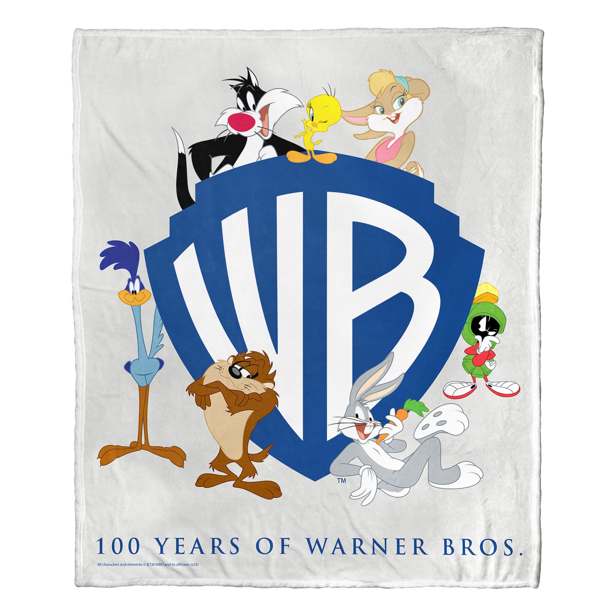 Warner Bros. WB 100 Anniversary Silk Touch Throw Blanket 50x60 Inches