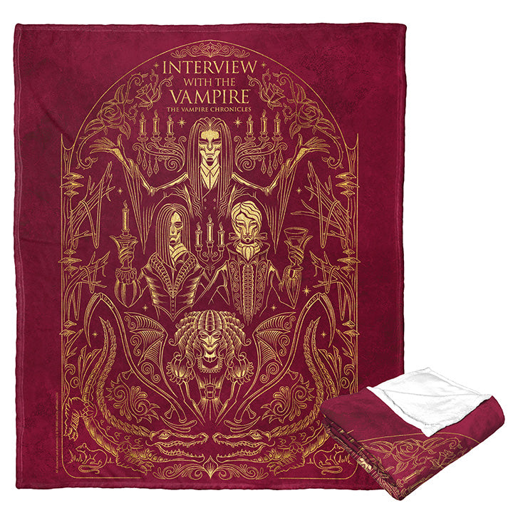 Warner Bros. WB 100 Vampire Chronicles Silk Touch Throw Blanket 50x60 Inches