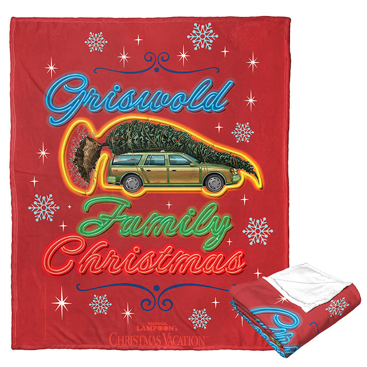 Warner Bros. WB 100 Griswold Christmas Silk Touch Throw Blanket 50x60 Inches