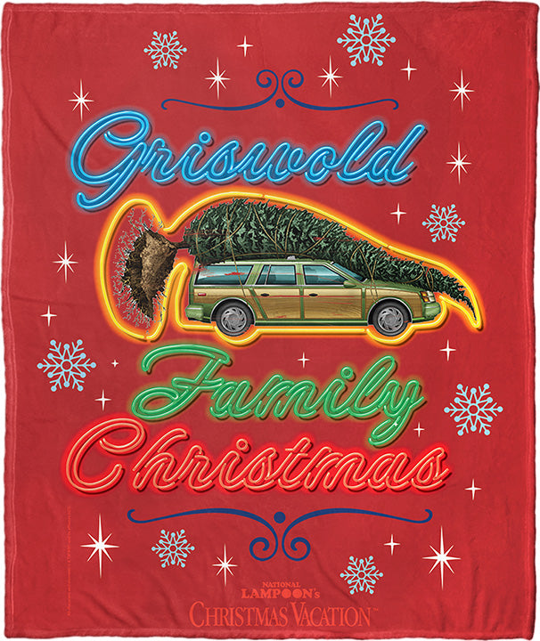 Warner Bros. WB 100 Griswold Christmas Silk Touch Throw Blanket 50x60 Inches