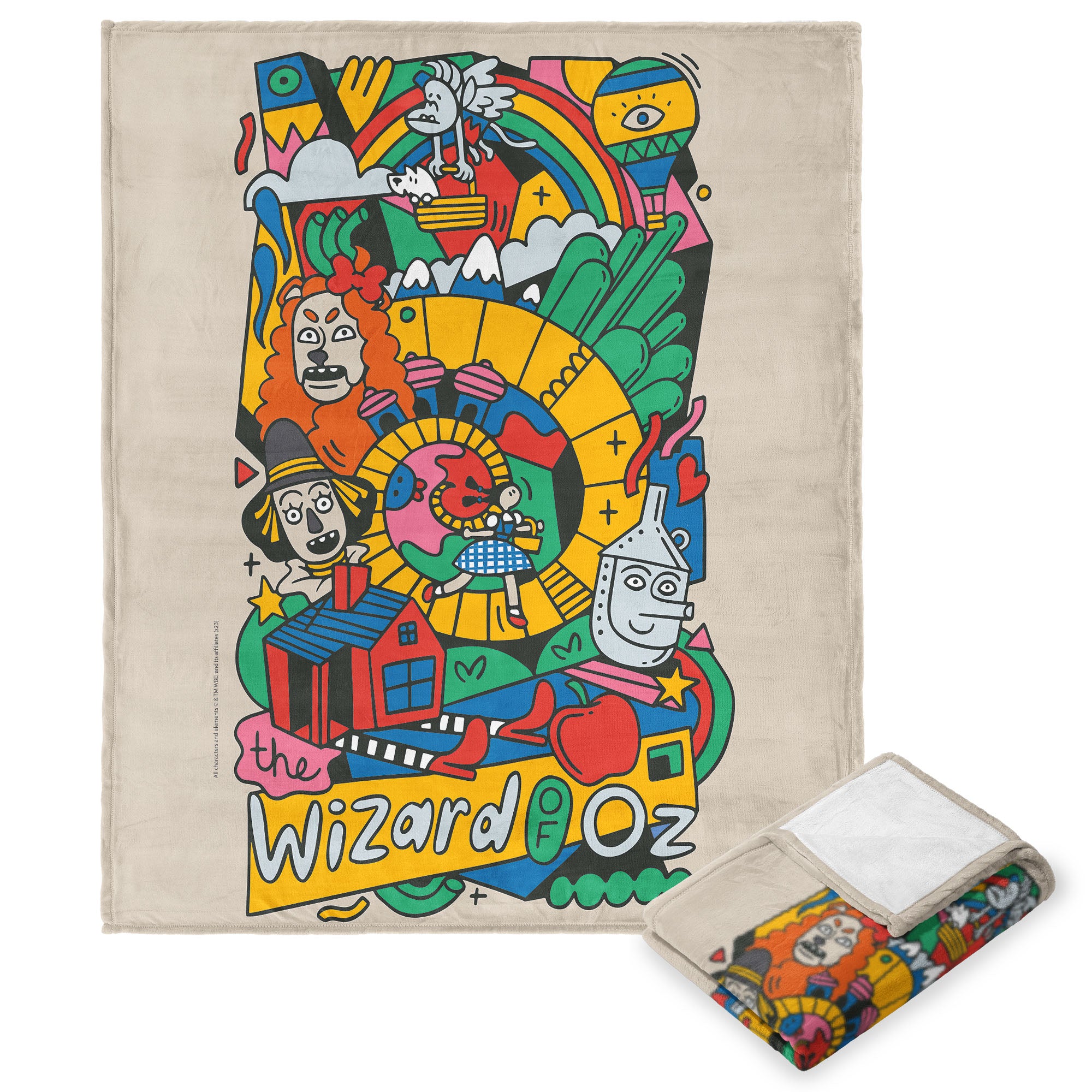 Warner Bros. WB 100 Funky Wiz Silk Touch Throw Blanket 50x60 Inches