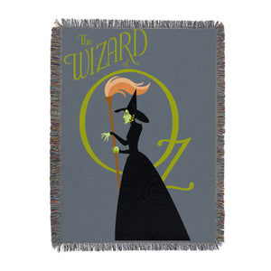 Warner Bros. The Wizard of Oz Wicked Witch of the West Tapestry Throw Blanket 46X60 Inches