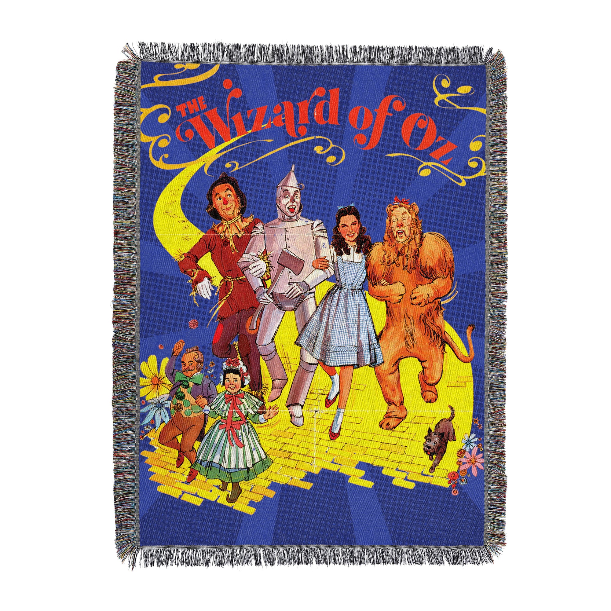 Warner Bros. The Wizard of Oz Welcome to Oz Tapestry Throw Blanket 46X60 Inches