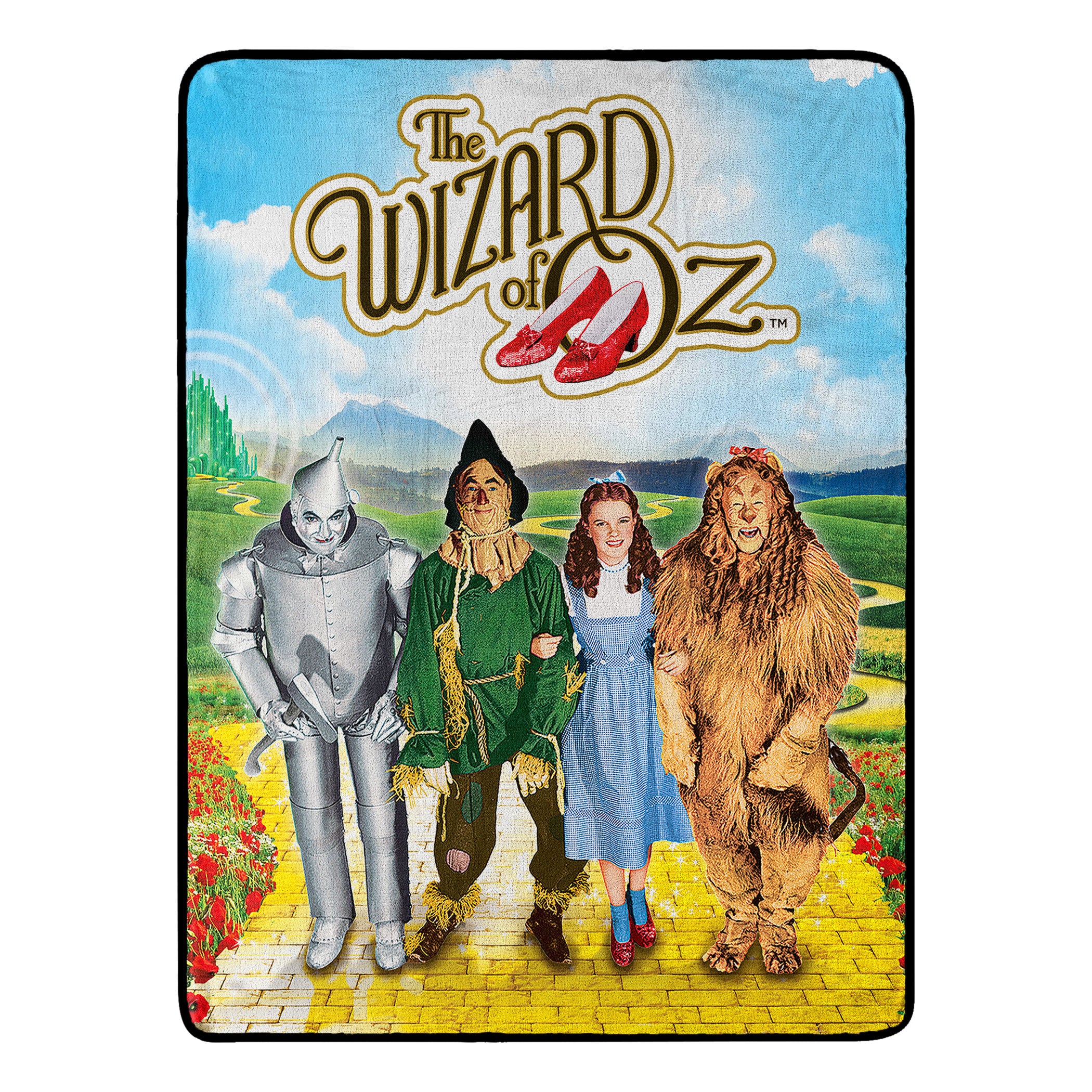 Warner Bros. Wizard of Oz We're Home Micro Raschel Throw Blanket 46x60 Inches