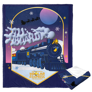 Warner Bros. Polar Express All Aboard Silk Touch Throw Blanket 50x60 Inches