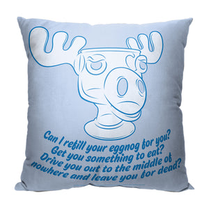 Warner Bros. Christmas Vacation Can I Get You Anything Throw Pillow 18x18 Inches