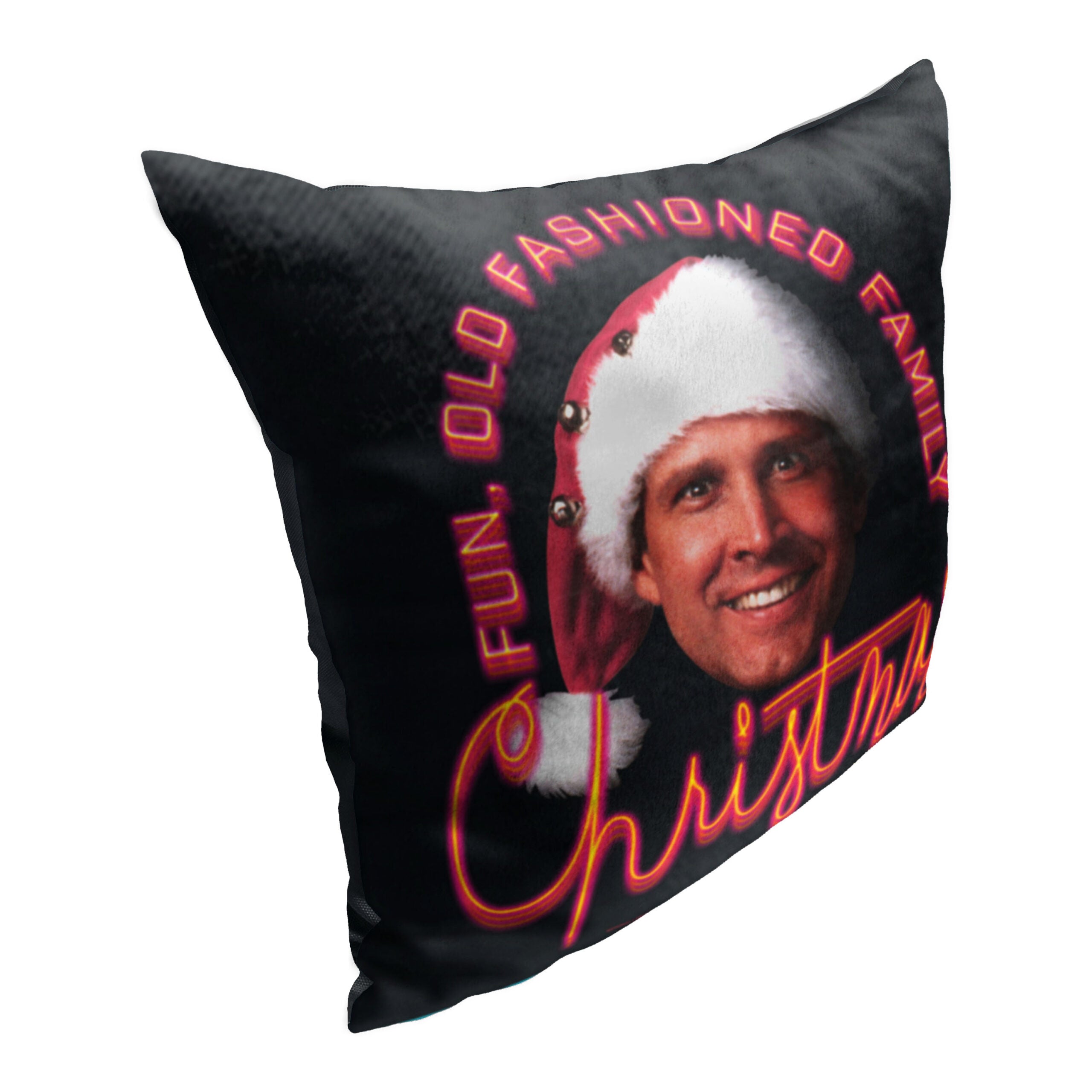 Warner Bros. Christmas Vacation Fun Old Fashioned Family Christmas Throw Pillow 18x18 Inches