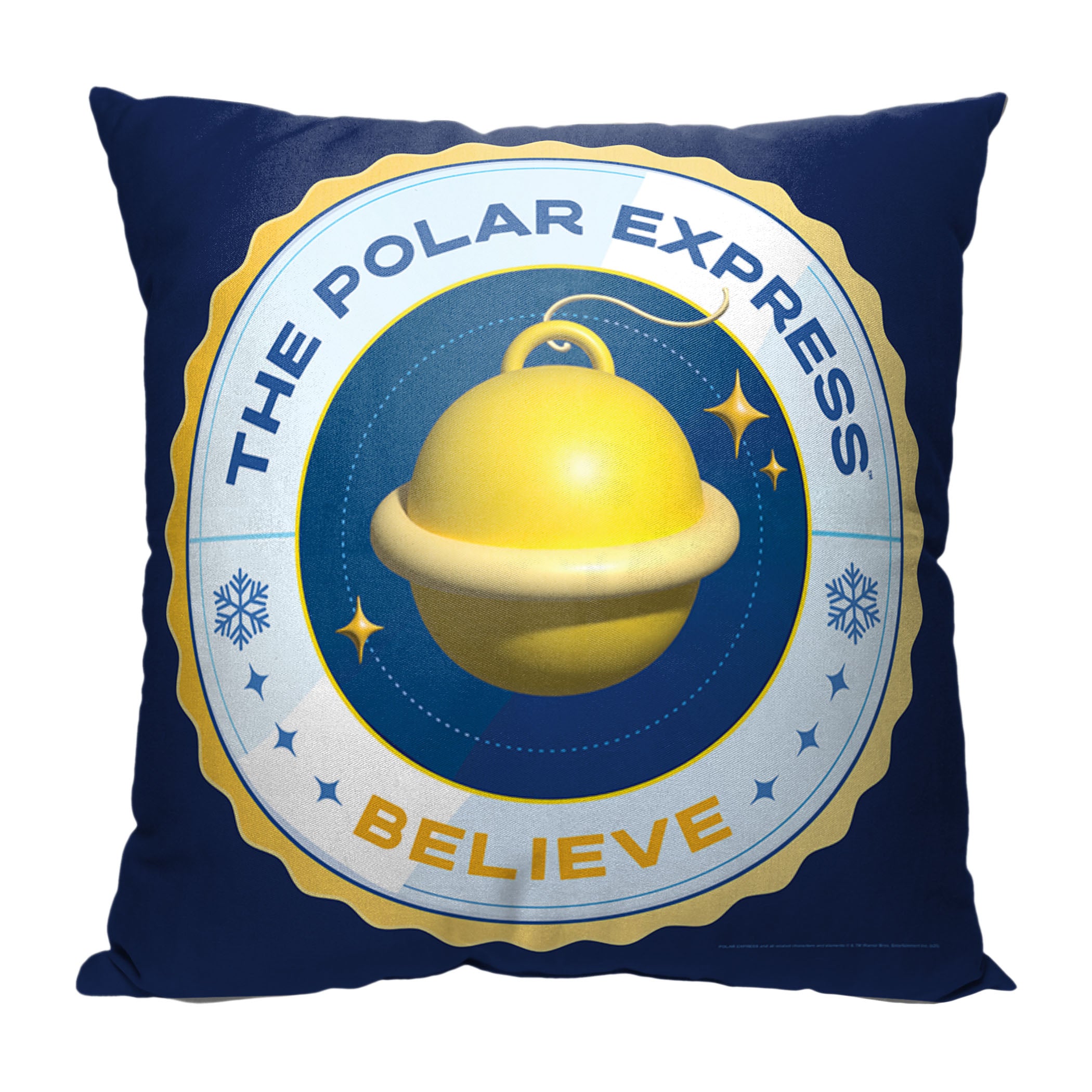 Warner Bros. Polar Express Believe Throw Pillow 18x18 Inches