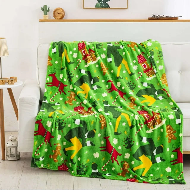 Warner Bros. Elf Busy Elf Silk Touch Throw Blanket 50 x 70 Inches