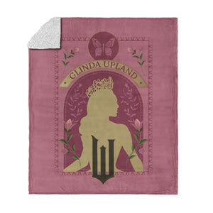Wicked Glinda Upland Silk Touch Sherpa Throw Blanket 50×60 inches