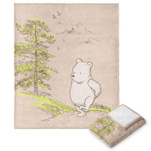 Disney Winnie the Pooh Edward Bear Silk Touch Throw Blanket 50X60 Inches