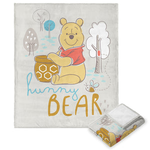 Disney Winnie the Pooh Hunny Bear Silk Touch Throw Blanket 50X60 Inches