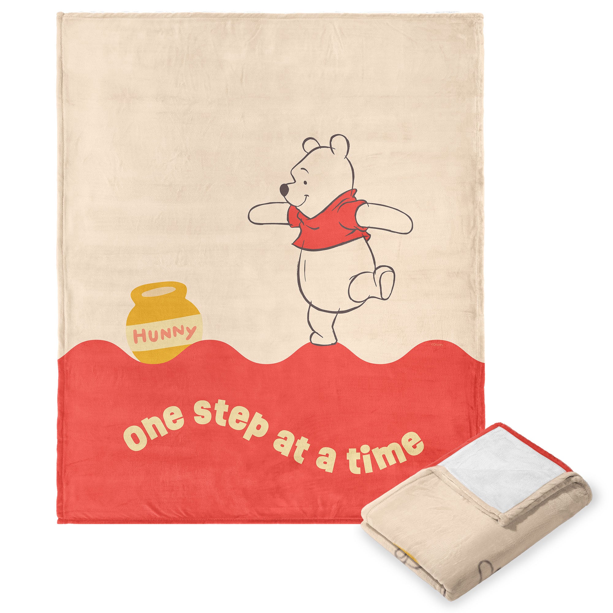 Disney Winnie the Pooh Disney Winnie the Pooh One Step Silk Touch Throw Blanket 50X60 Inches