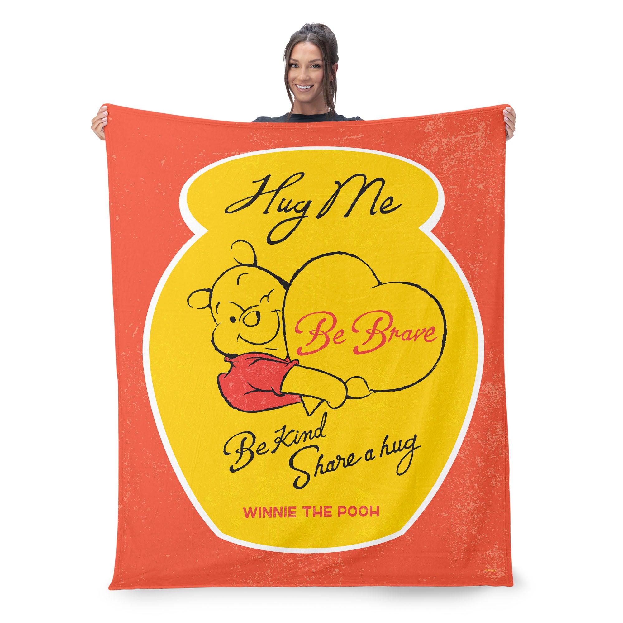 Disney Winnie the Pooh Share A Hug Silk Touch Throw Blanket 50X60 Inches