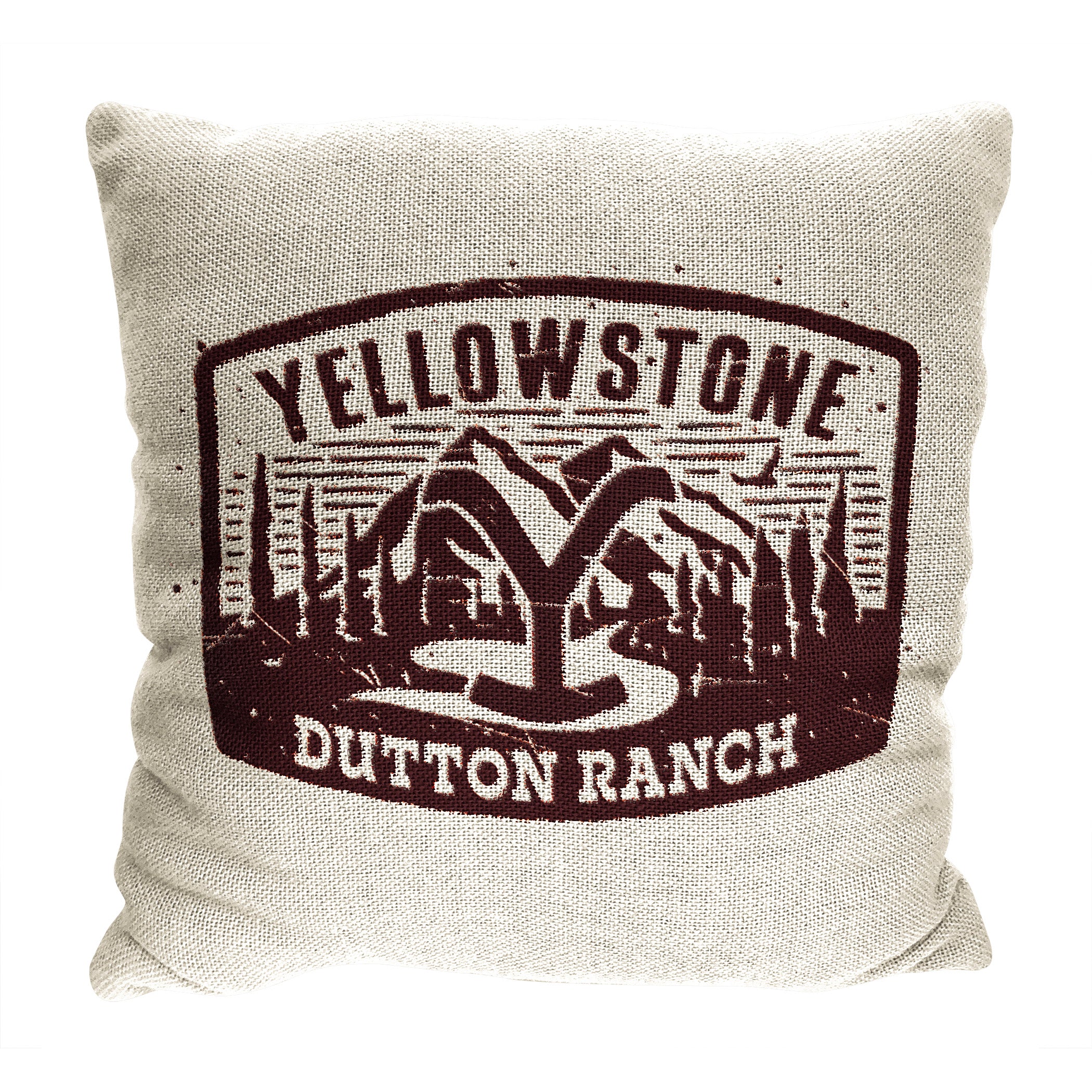 Paramount Yellowstone The Way Double Sided Jacquard Throw Pillow 20x20 Inches