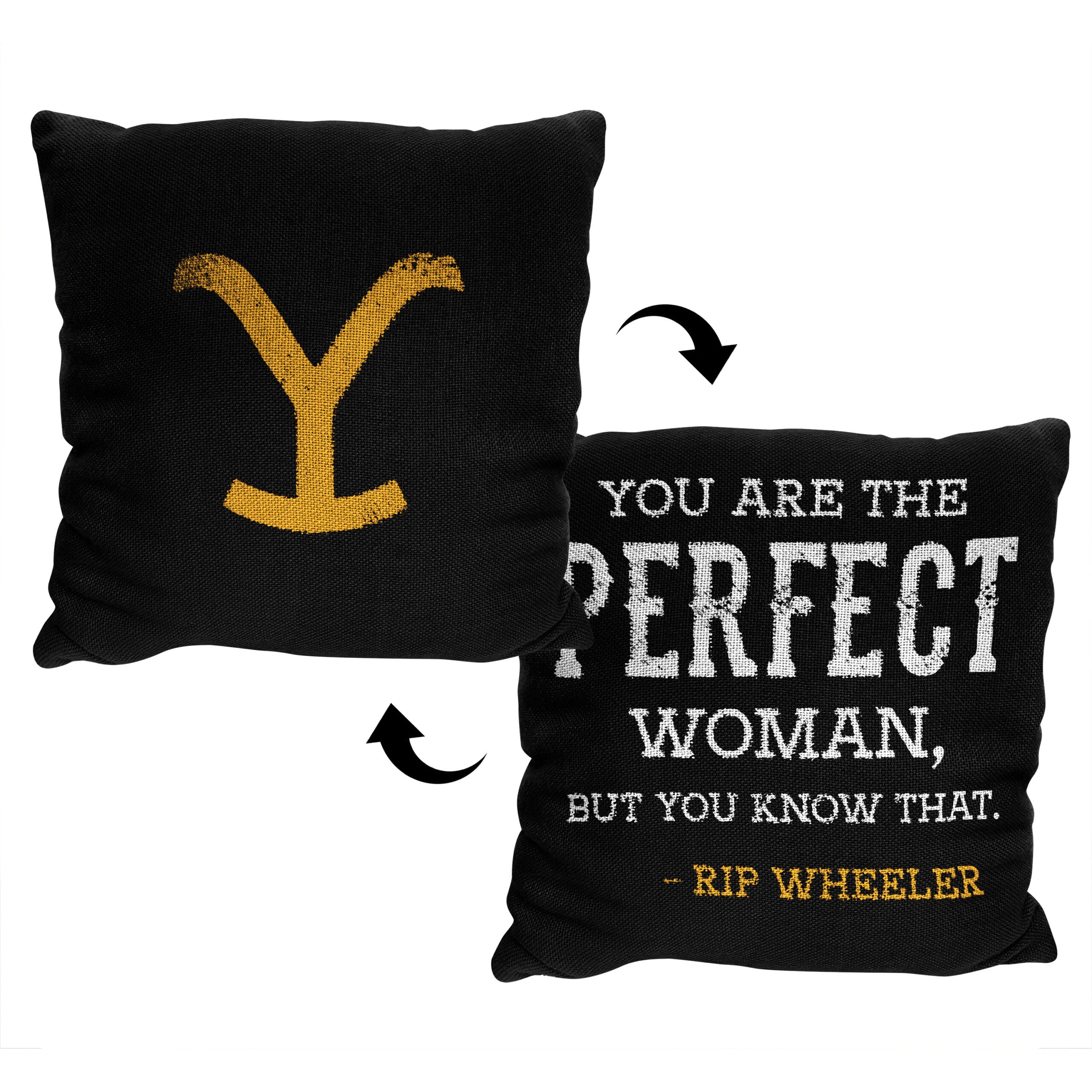 Paramount Yellowstone Perfect Woman Double Sided Jacquard Throw Pillow 20x20 Inches