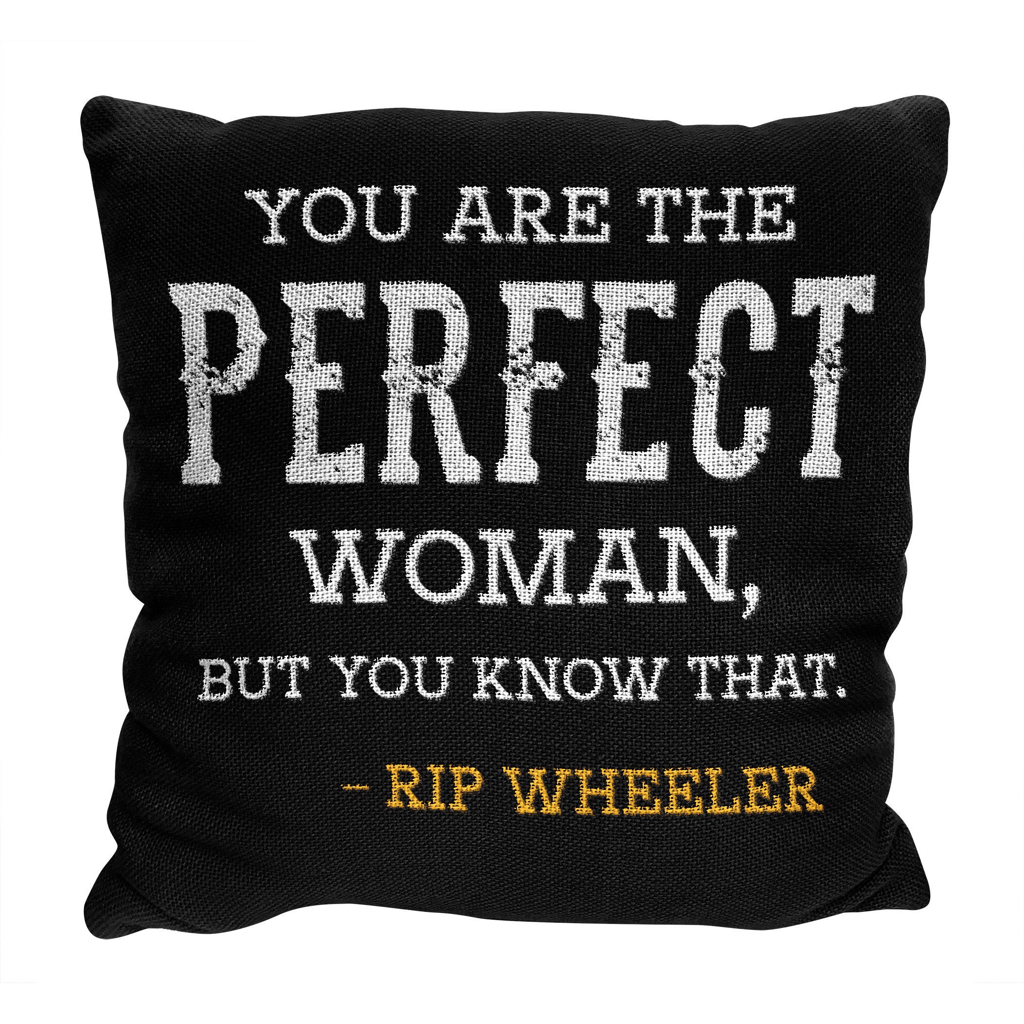 Paramount Yellowstone Perfect Woman Double Sided Jacquard Throw Pillow 20x20 Inches