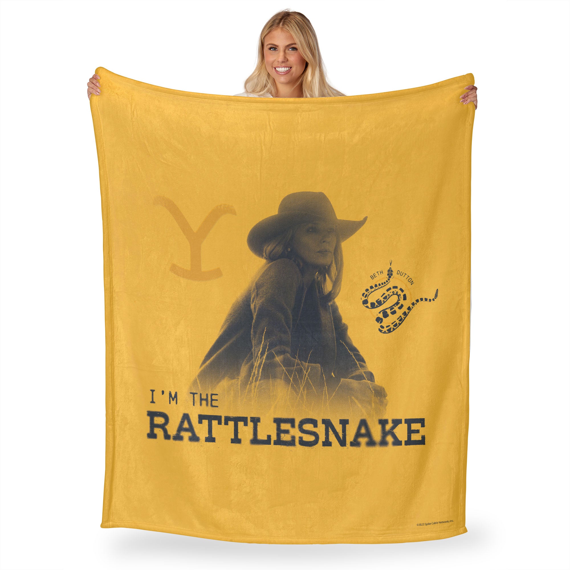 Paramount Yellowstone Rattlesnake Silk Touch Throw Blanket 50x60 Inches