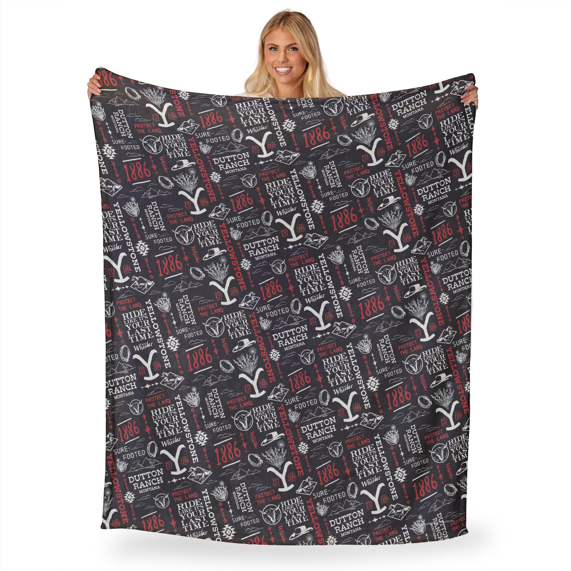 Paramount Yellowstone Holiday Ride Silk Touch Throw Blanket 50x60 Inches