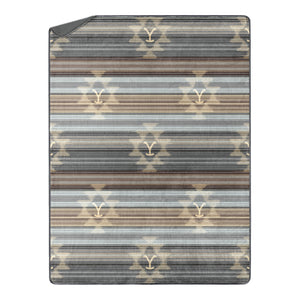 Paramount Yellowstone Western Ombre Silk Touch Sherpa Throw Blanket Twin Size 60x80 Inches