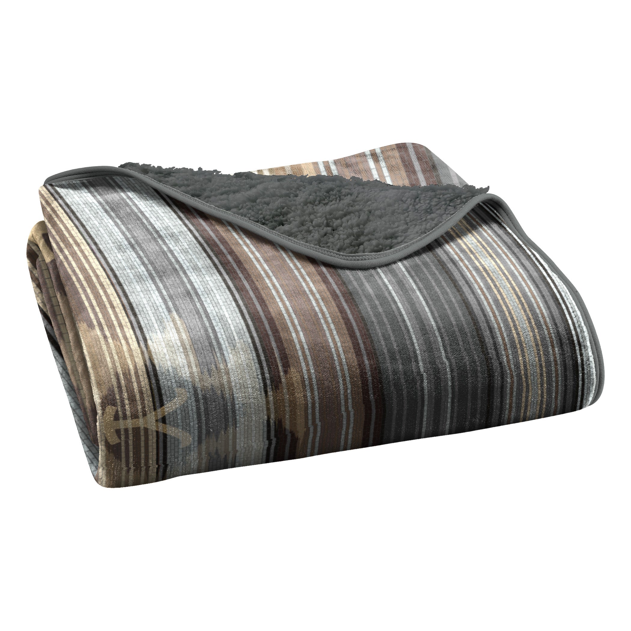 Paramount Yellowstone Western Ombre Silk Touch Sherpa Throw Blanket Twin Size 60x80 Inches