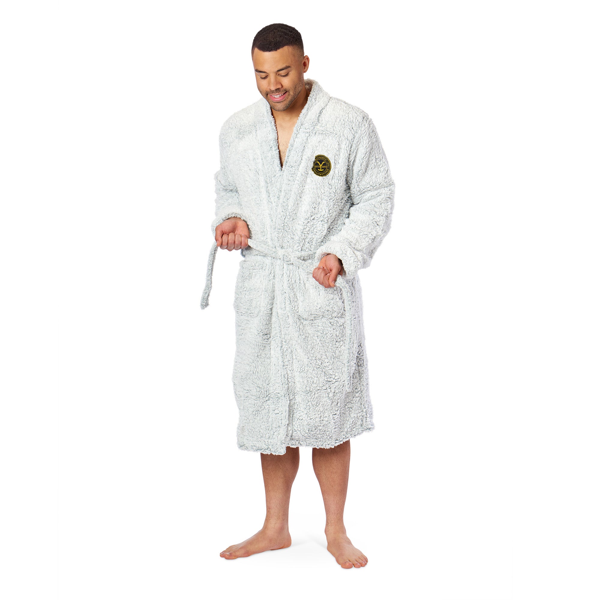 Paramount Yellowstone Men's Sherpa Robe 26x47 Inches